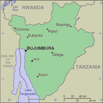 Burundian Map